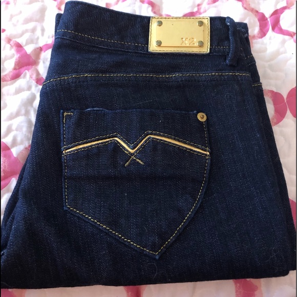 X2 Boot Cut Dark Denim Jeans - Picture 2 of 5